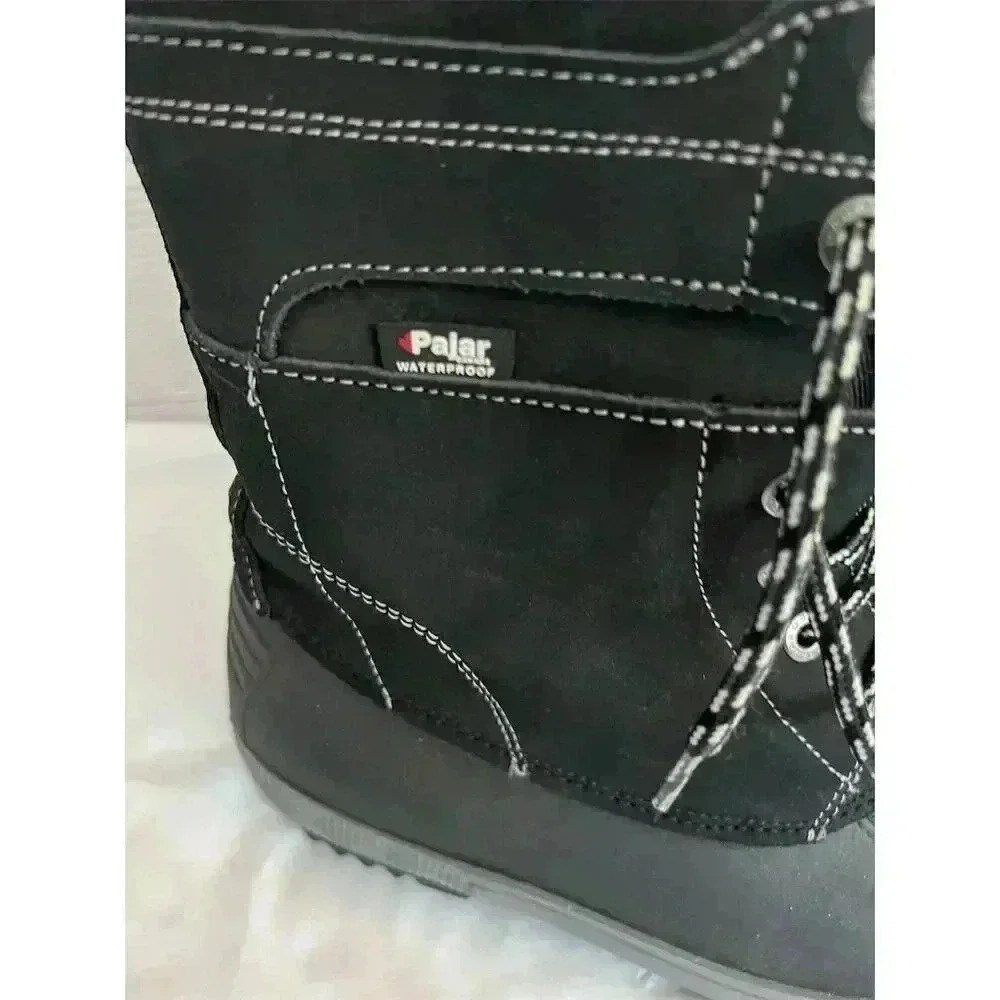 Pajar Men's Leroy Waterproof Black Snow Boots Size 9 Winter Casual - Picture 2 of 8